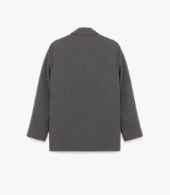 Koton Oversized Blazer Jacket darkGrey New