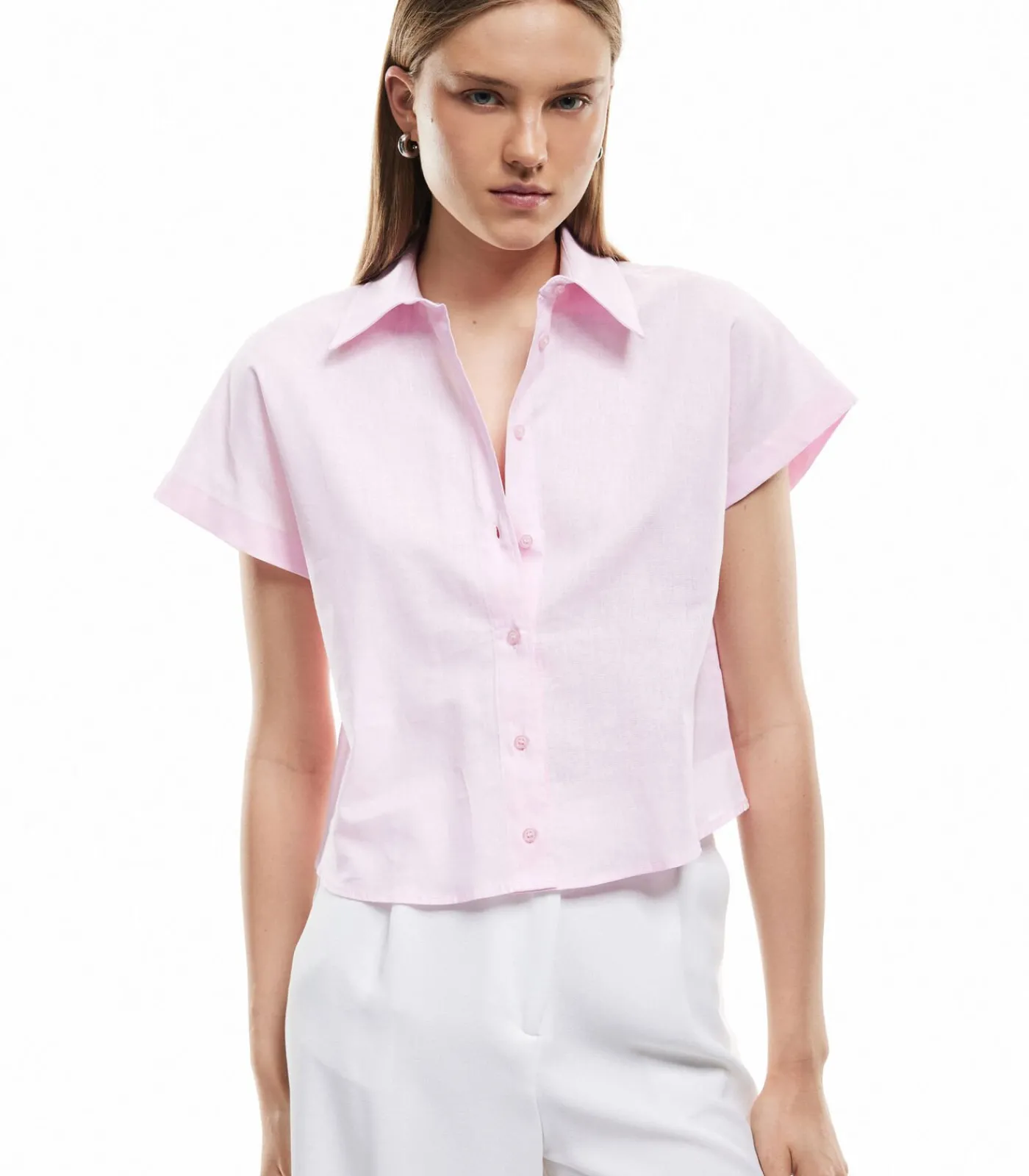 Koton Oversized Shirt pink