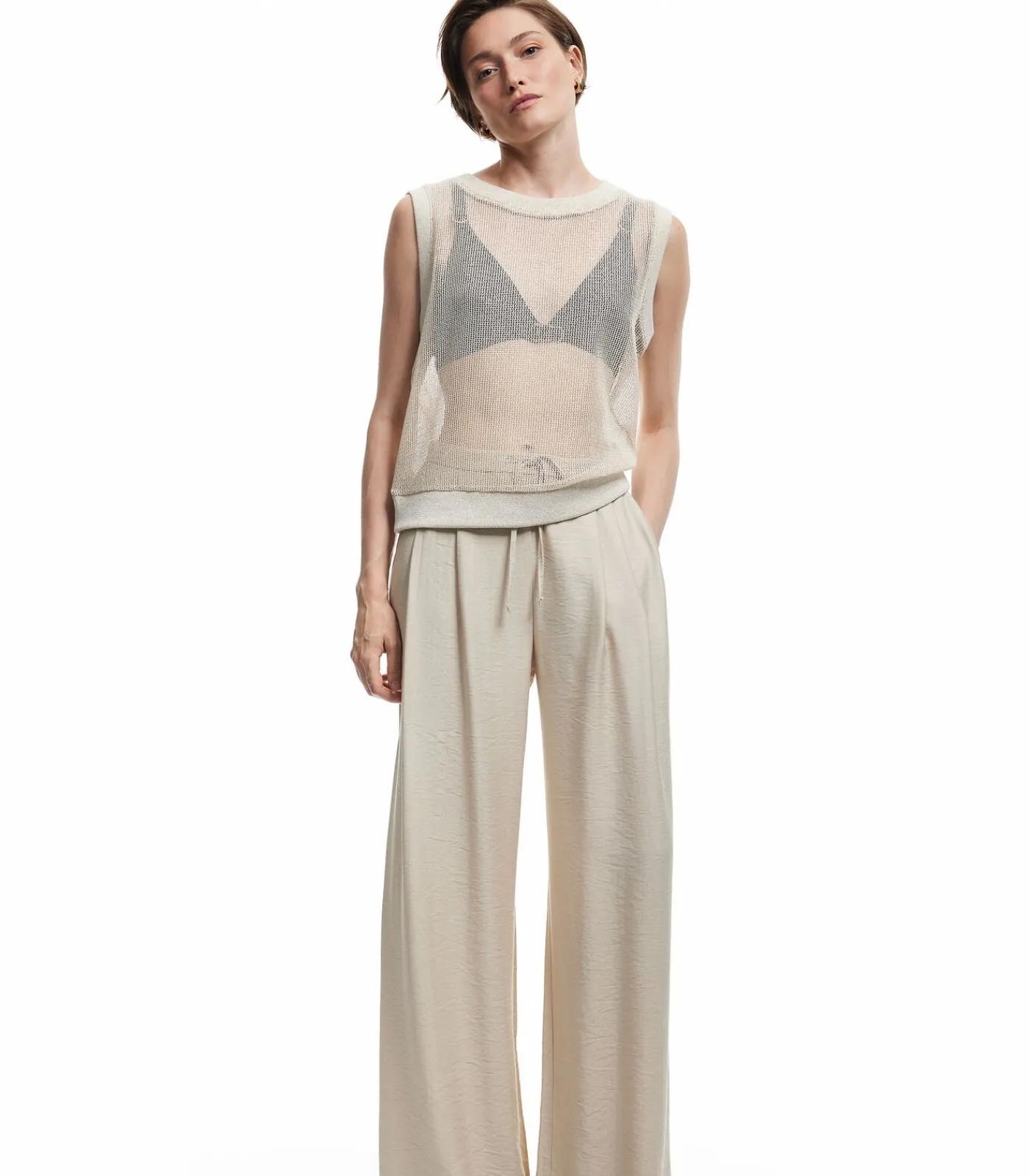 Koton Palazzo Pants beige Online