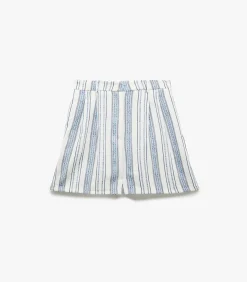 Koton Patterned Mini Shorts blue Discount