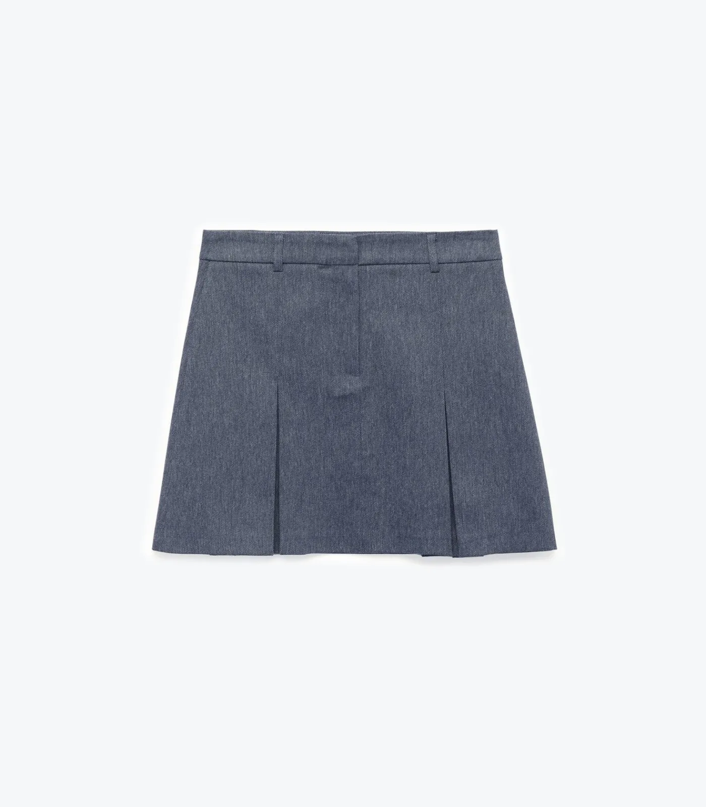 Koton Pleated Mini Skirt navyBlue New