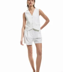 Koton Pocket Detail Mini Shorts white