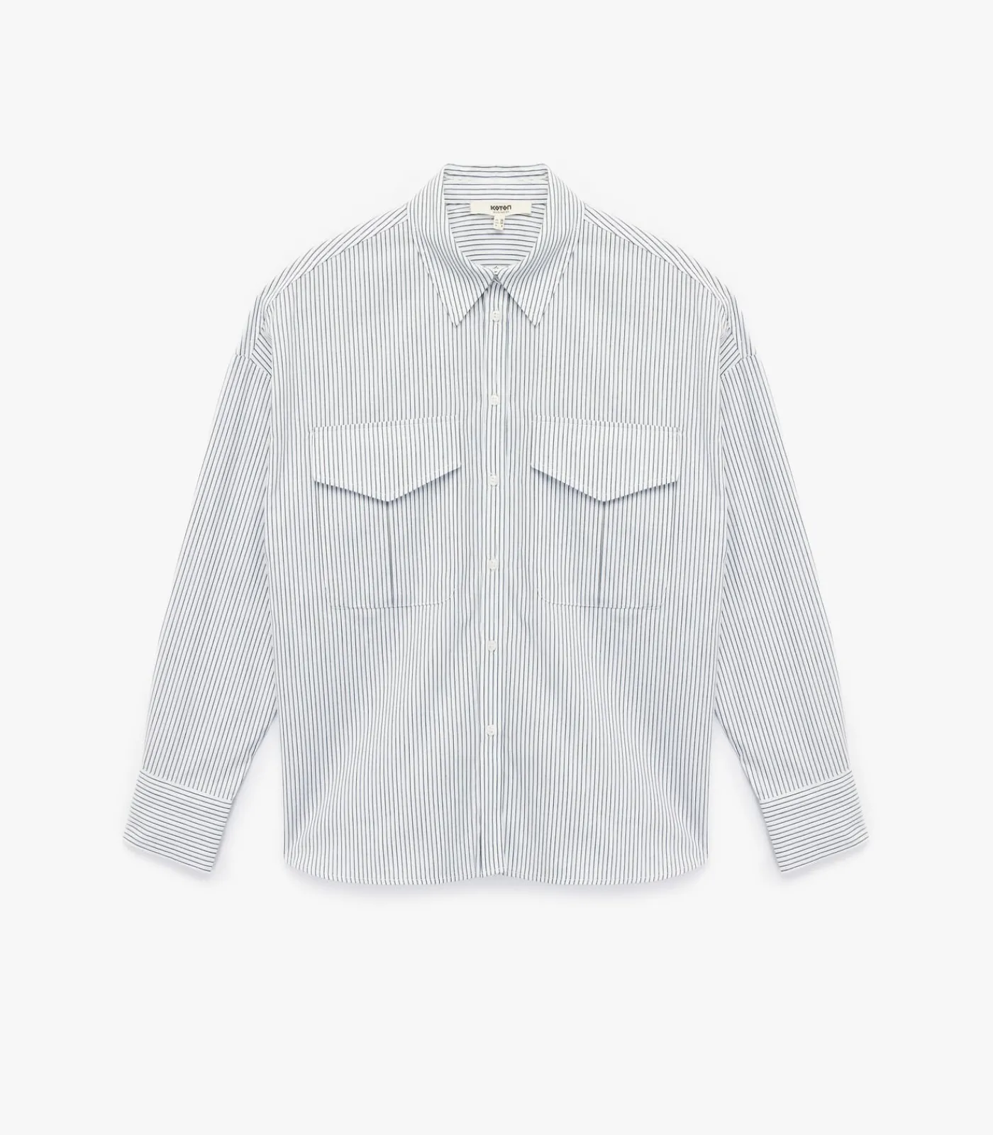 Koton Pocket Detail Shirt white