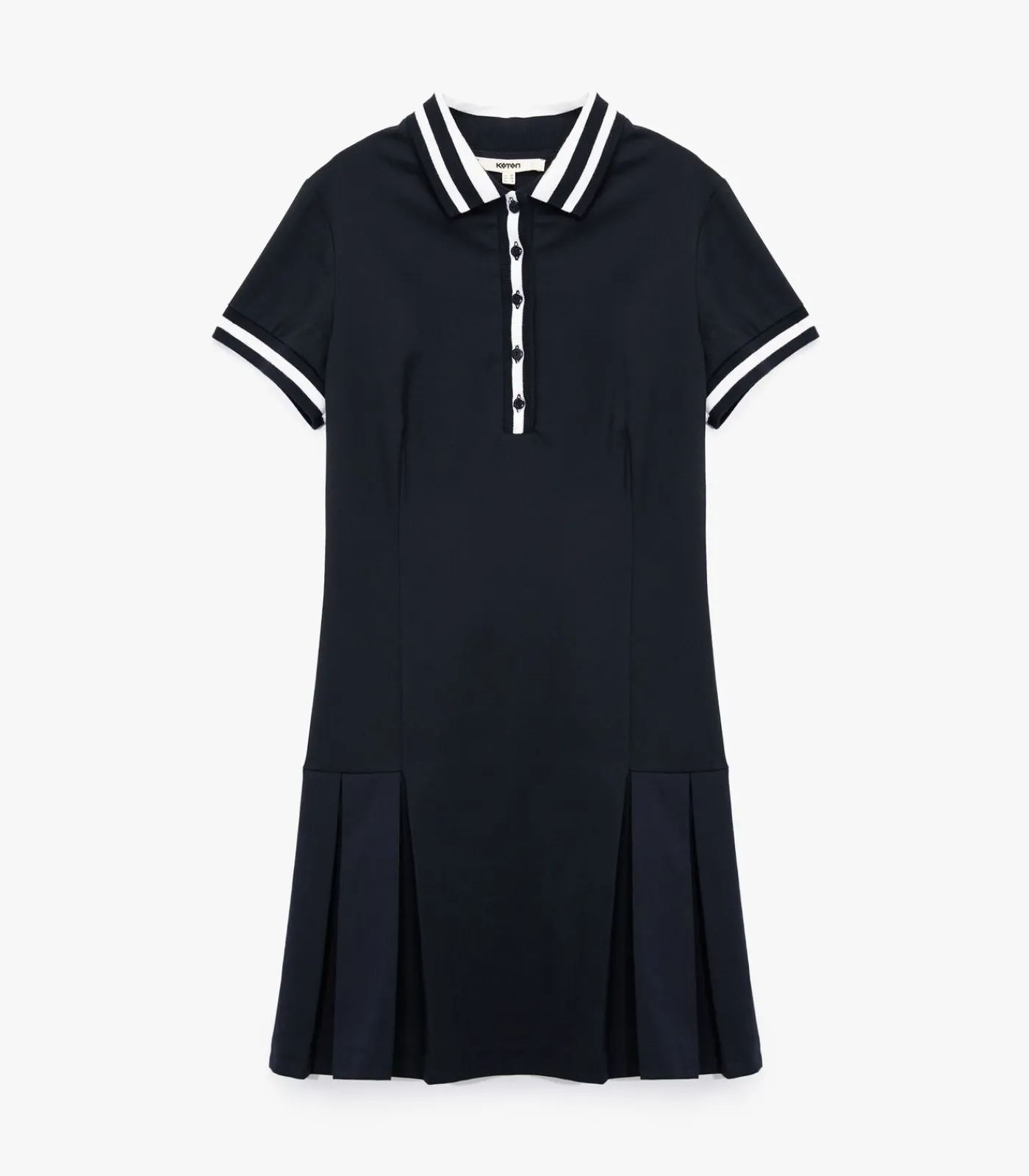 Koton Polo Neck Dress navyBlue Discount