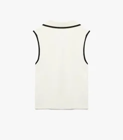Koton Polo Neck Knit Blouse white Discount