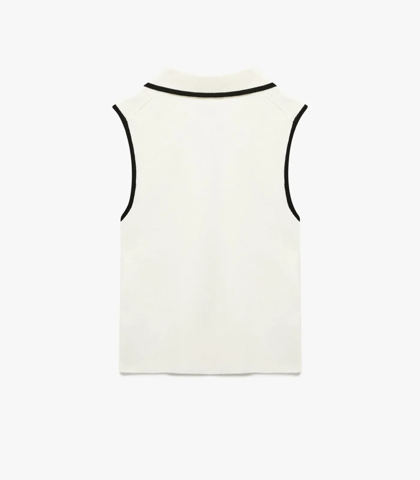 Koton Polo Neck Knit Blouse white Discount