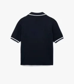 Koton Polo Neck Knit Sweater navyBlue Clearance