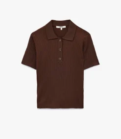 Koton Polo Neck Knit Sweater brown Sale