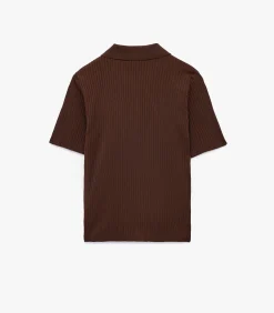 Koton Polo Neck Knit Sweater brown Sale