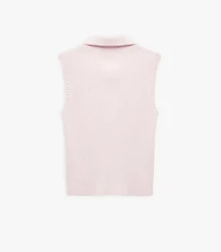 Koton Polo Neck Knit Top pink Online