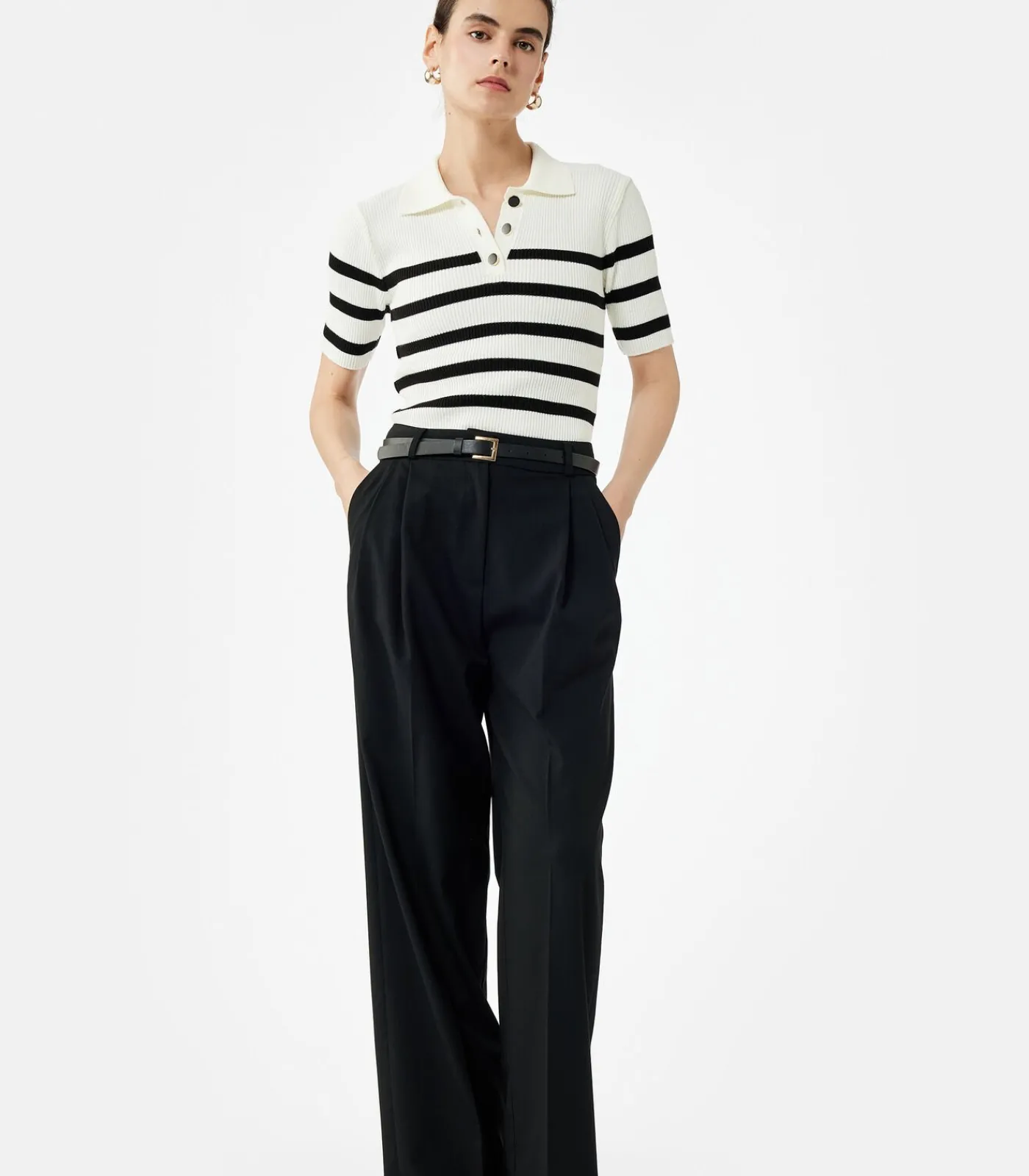 Koton Polo Neck Sweater black Online
