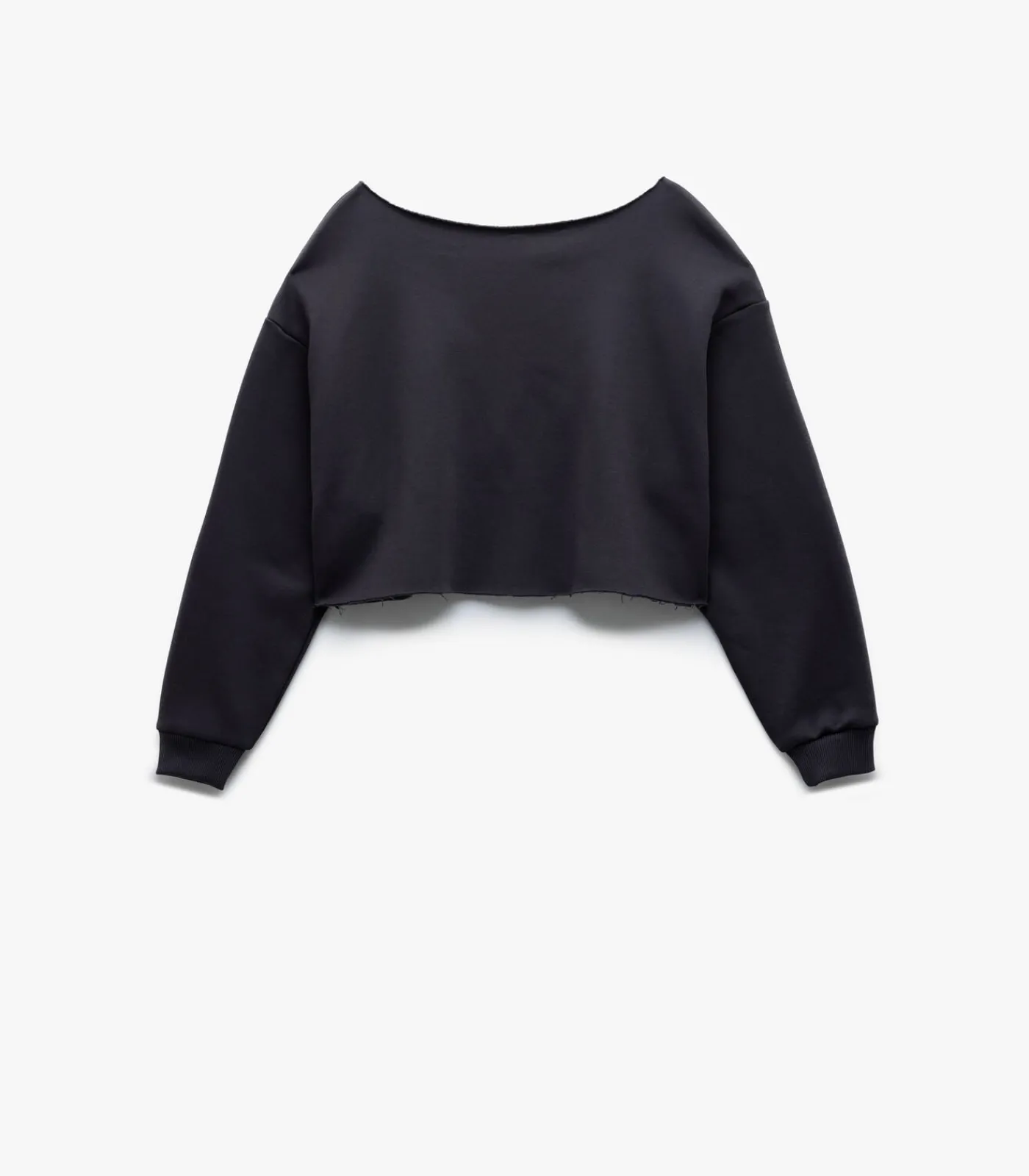 Koton Printed Crop Sweatshirt darkGrey Best