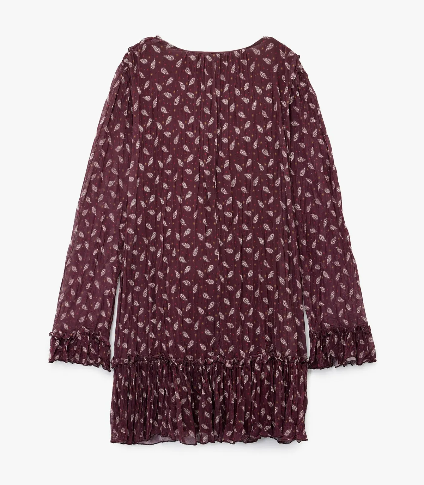 Koton Printed Mini Dress bordeaux Hot