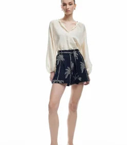 Koton Printed Mini Shorts black Clearance
