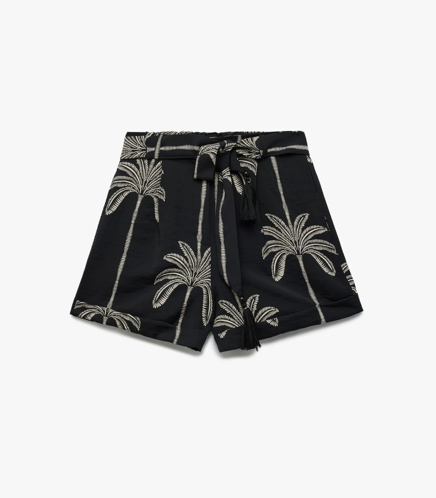 Koton Printed Mini Shorts black Clearance