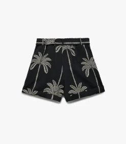 Koton Printed Mini Shorts black Clearance
