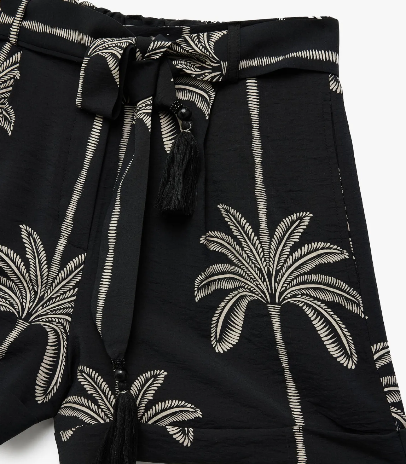Koton Printed Mini Shorts black Clearance