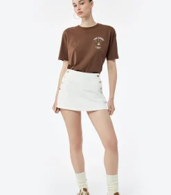 Koton Printed T-Shirt brown