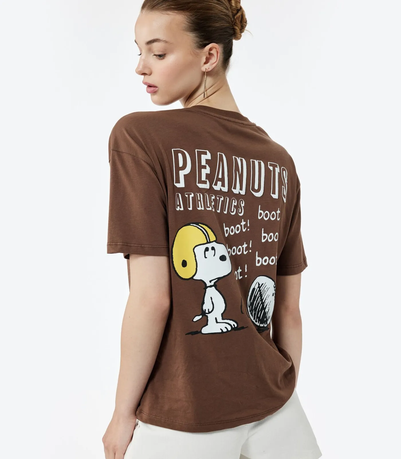 Koton Printed T-Shirt brown