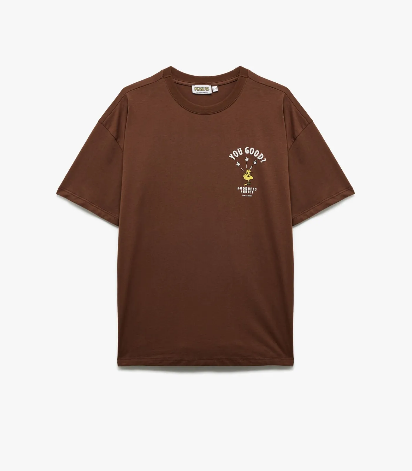 Koton Printed T-Shirt brown