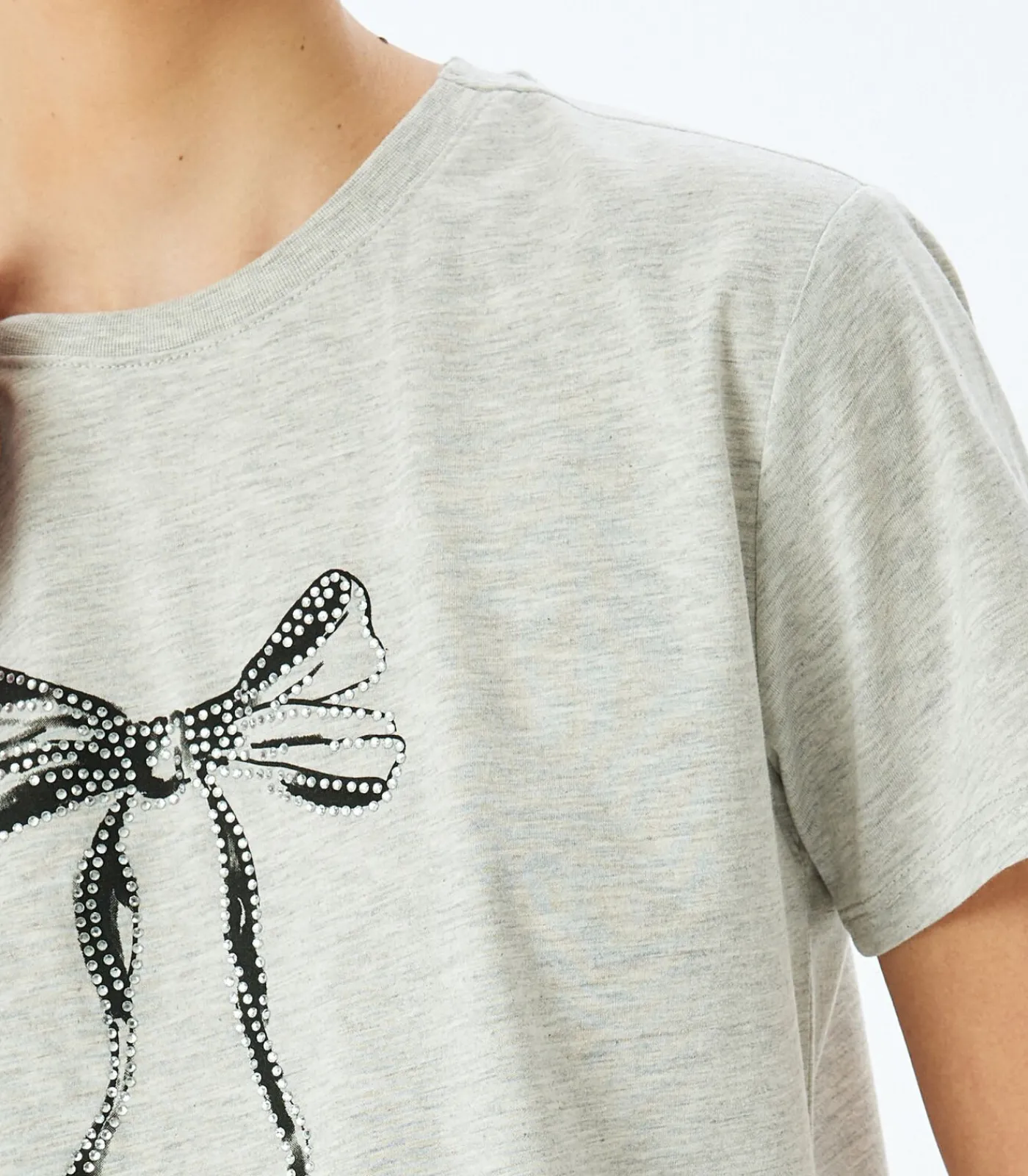 Koton Printed T-Shirt gray Sale