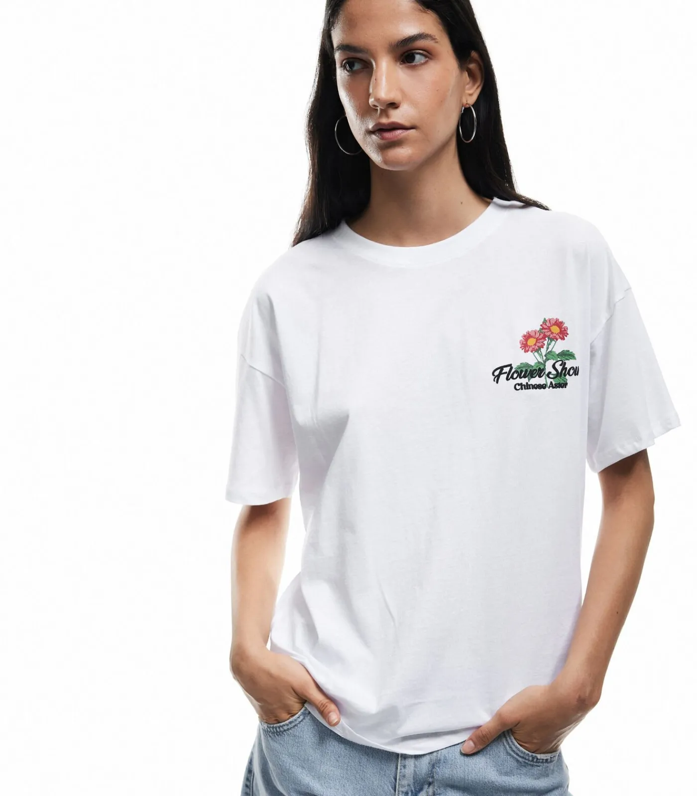 Koton Printed T-Shirt white Discount