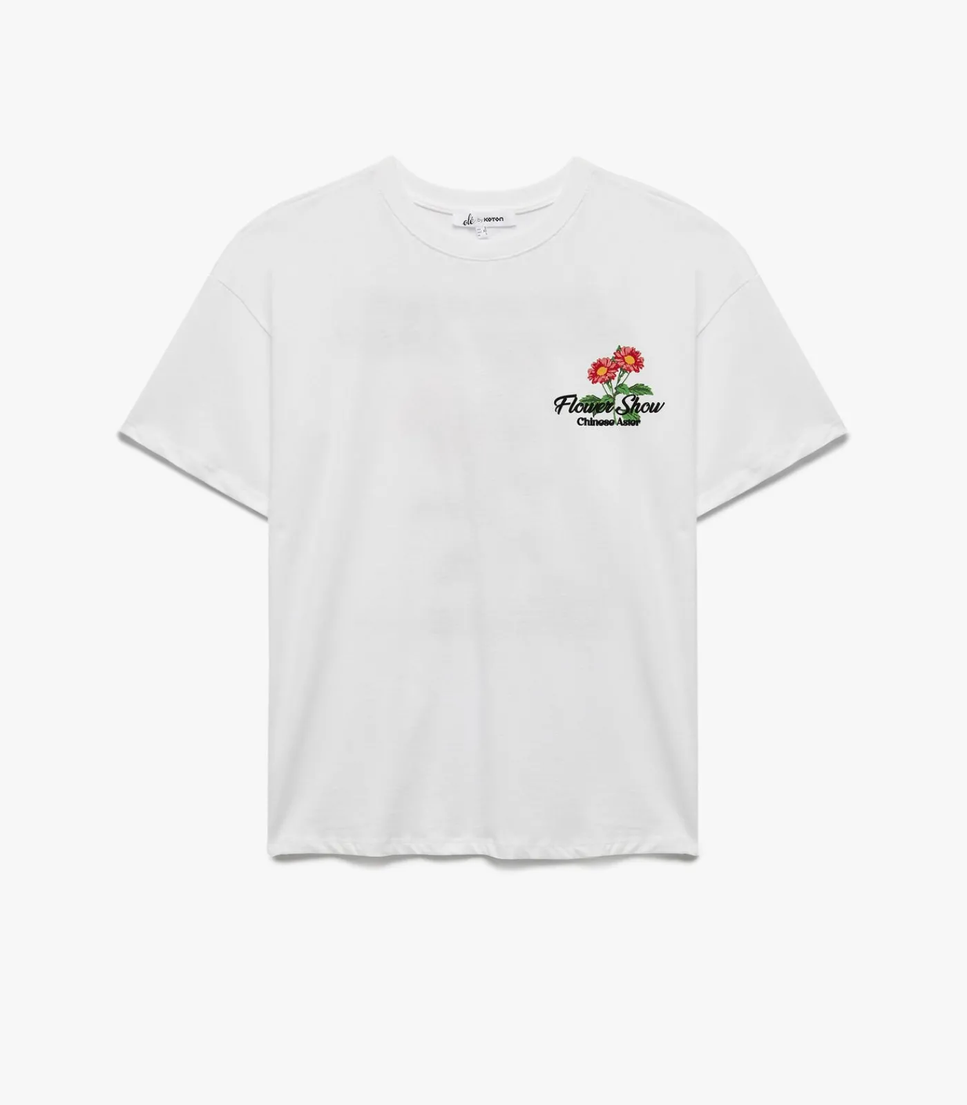Koton Printed T-Shirt white Discount