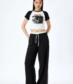 Koton Printed T-Shirt white Discount