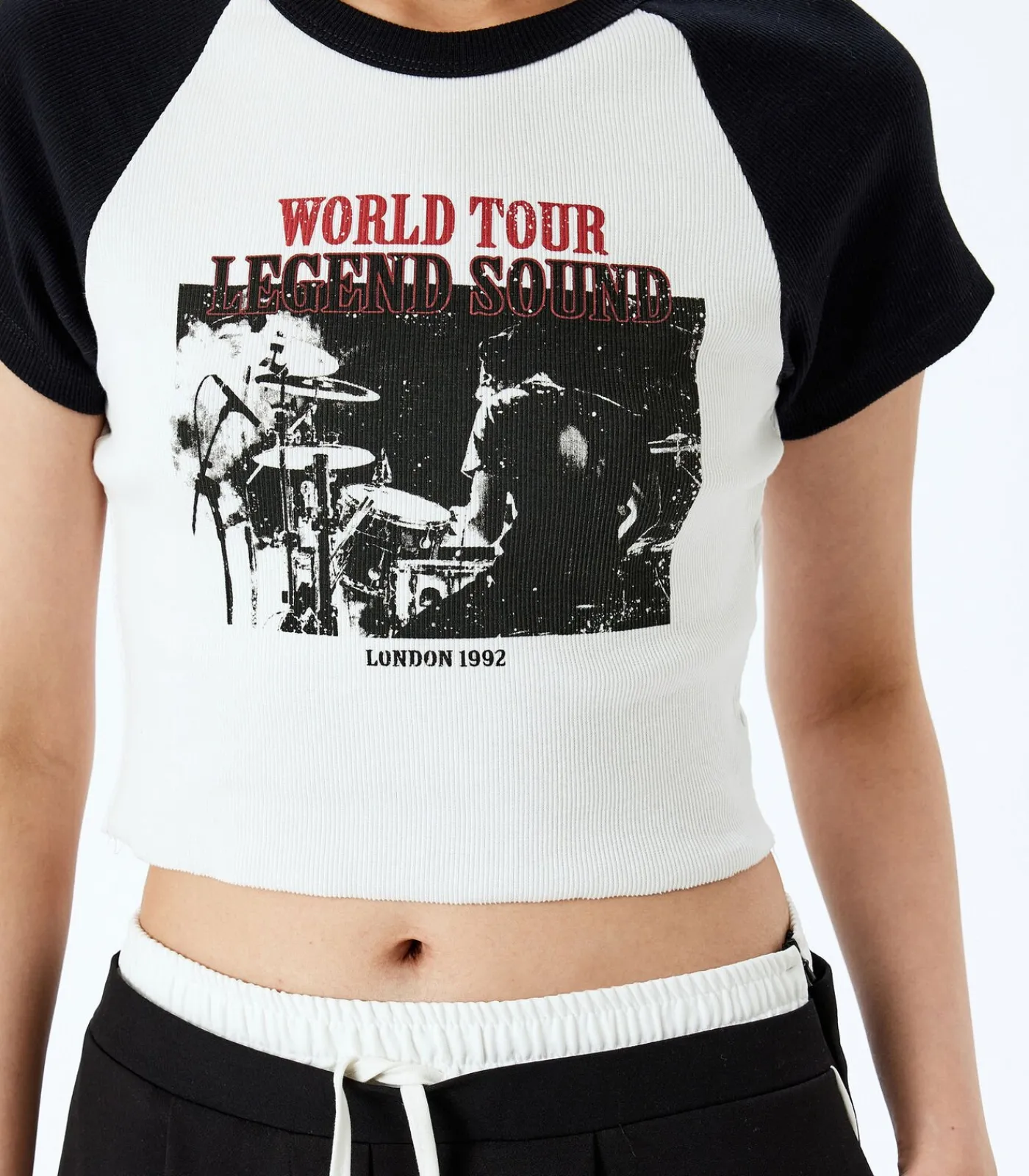 Koton Printed T-Shirt white Discount