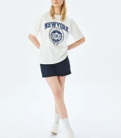Koton Printed T-Shirt white Clearance