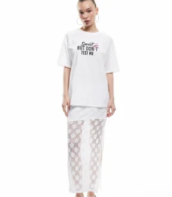 Koton Printed T-Shirt white Sale