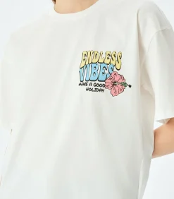 Koton Printed T-Shirt white Online