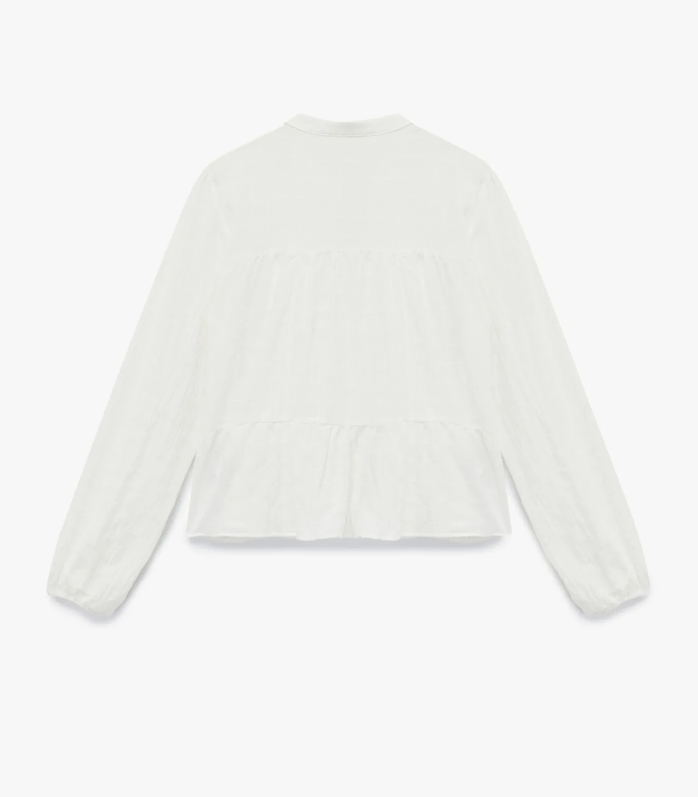 Koton Puff Sleeve Shirt white Discount