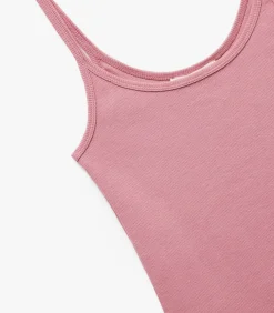 Koton Ribbed Tank Top pink New