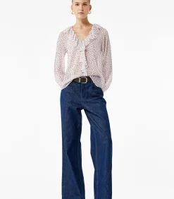 Koton Ruffle Chiffon Blouse pink