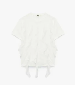 Koton Ruffle T-Shirt white Clearance