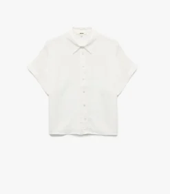Koton Satin Oversize Shirt white Clearance