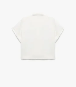 Koton Satin Oversize Shirt white Clearance