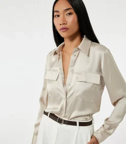 Koton Satin Shirt brown New