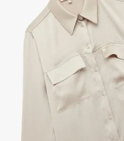 Koton Satin Shirt brown New