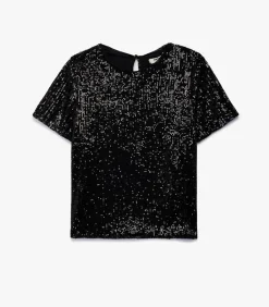 Koton Sequined Blouse black