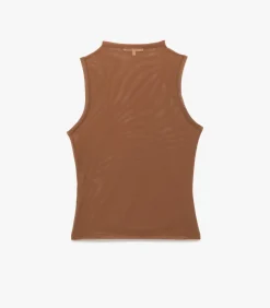 Koton Sheer Tulle Blouse brown Online