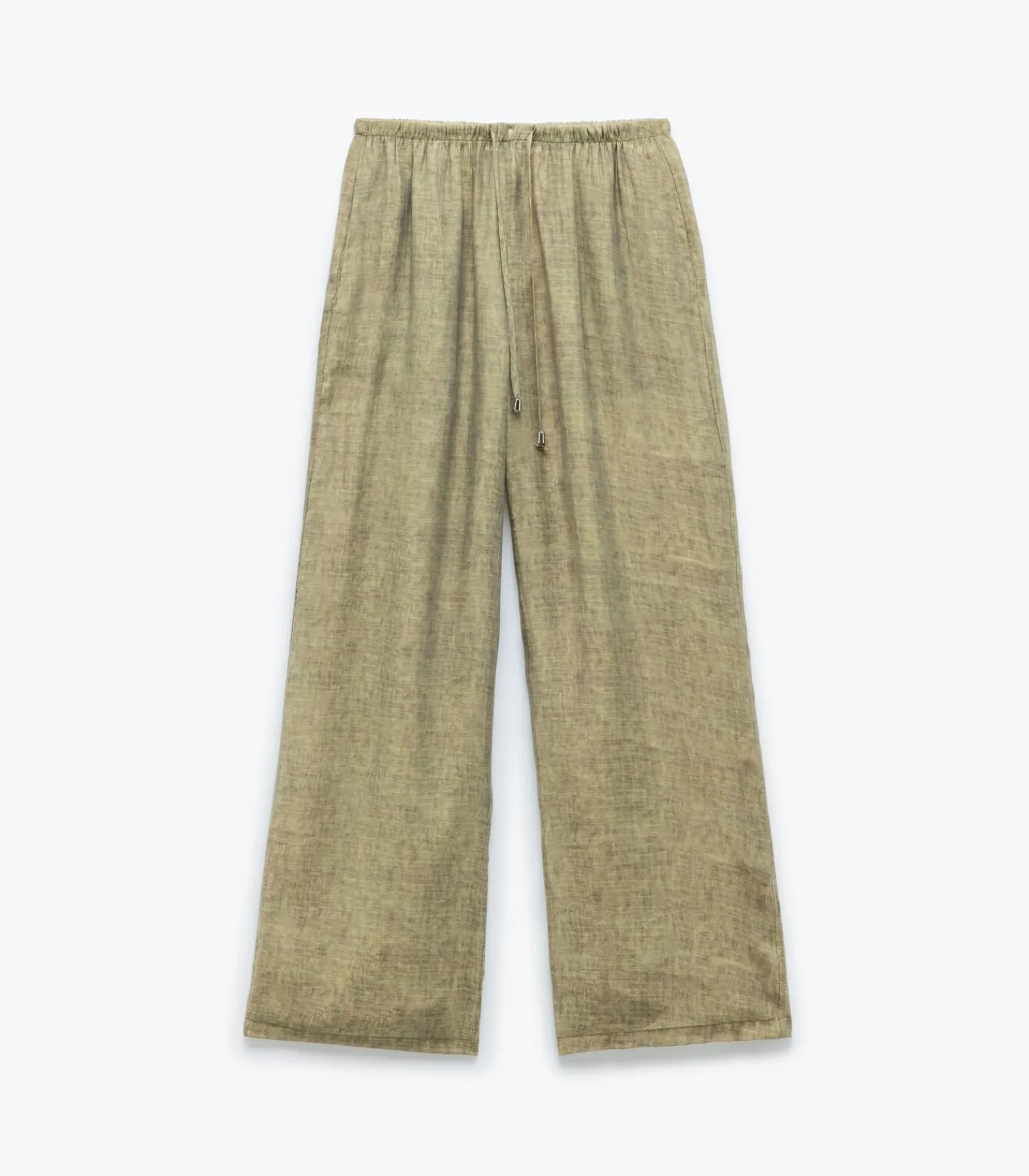 Koton Sheer Wide Leg Pants khaki Hot