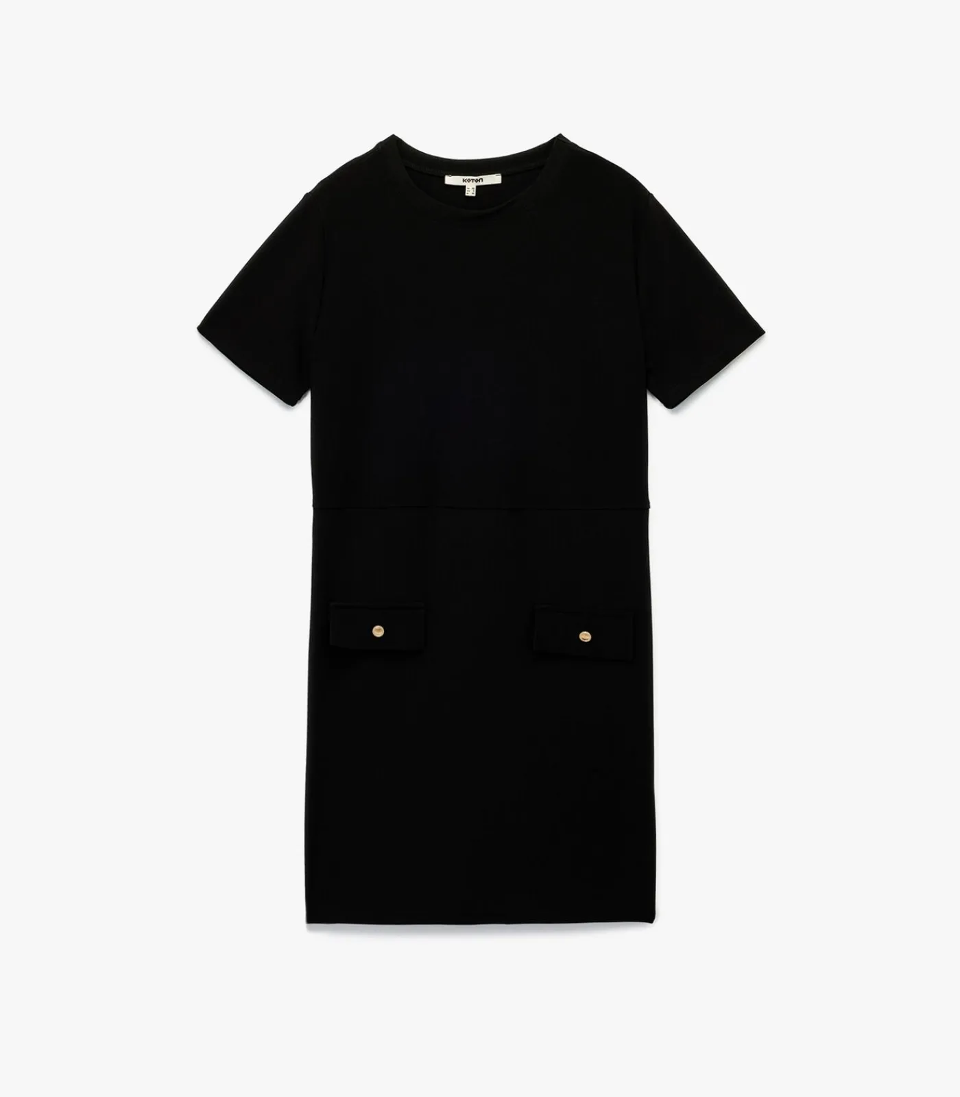 Koton Short Sleeve Mini Dress black Discount