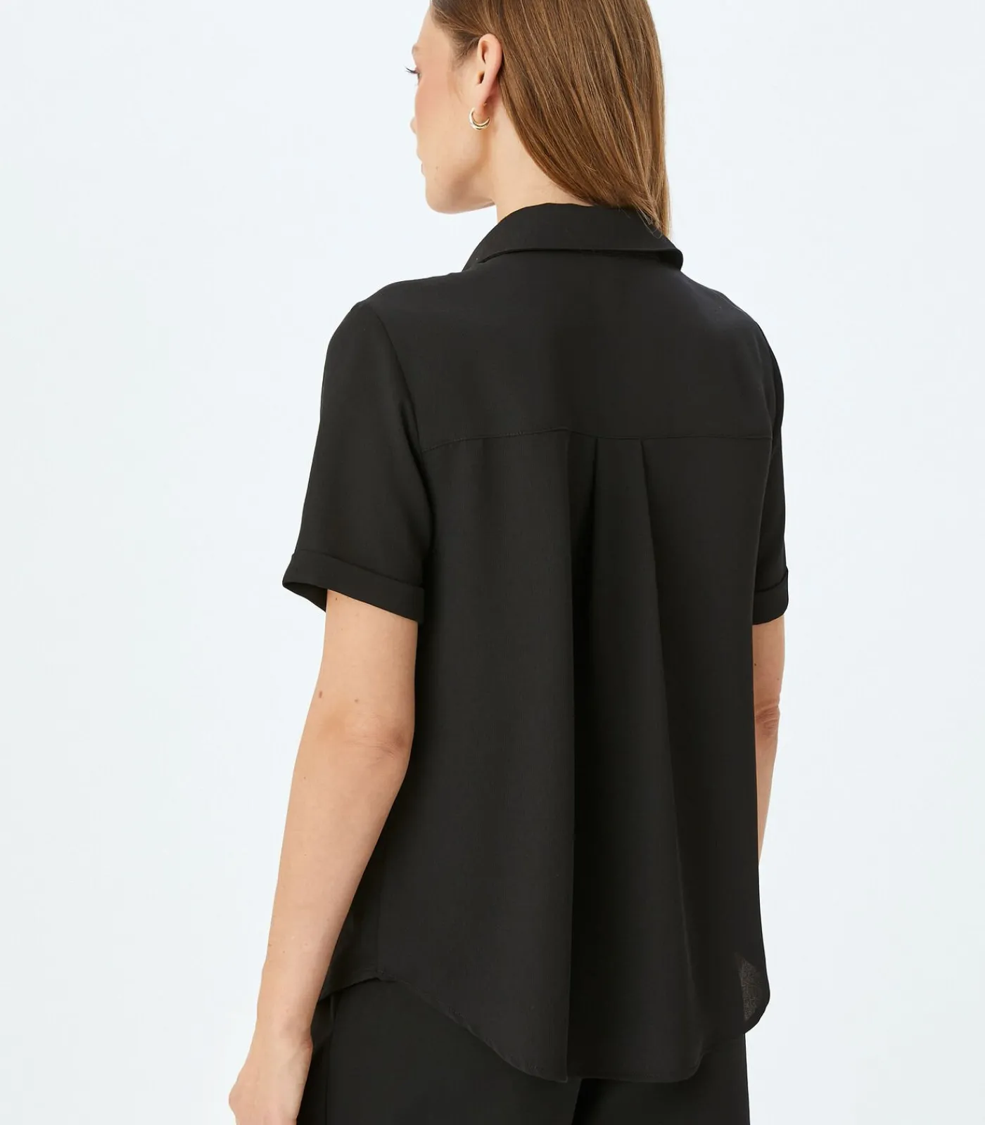 Koton Short Sleeve Shirt black Discount