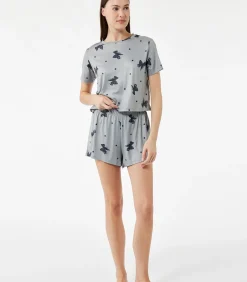 Koton Shorts Pajama Set gray New