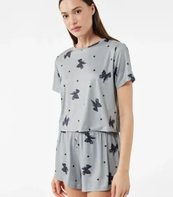 Koton Shorts Pajama Set gray New