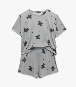 Koton Shorts Pajama Set gray New