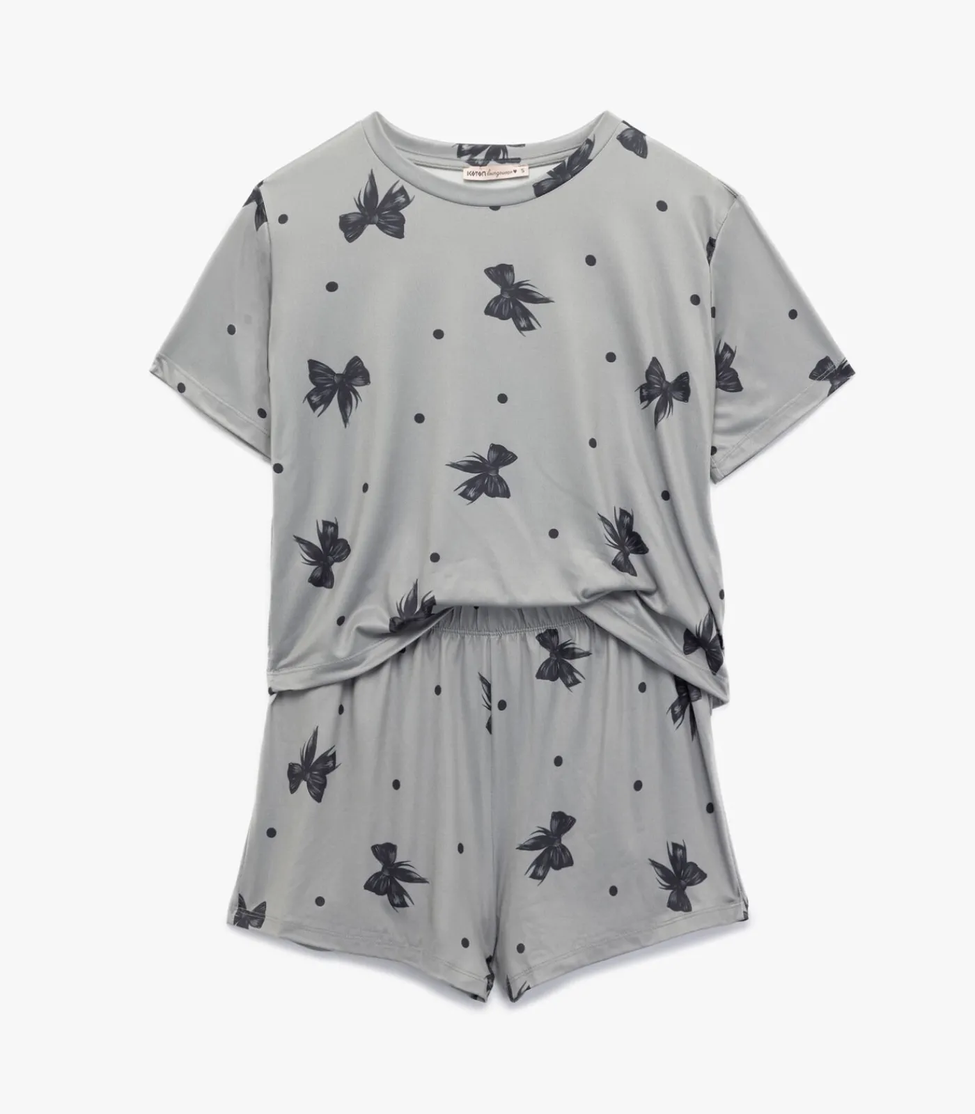Koton Shorts Pajama Set gray New