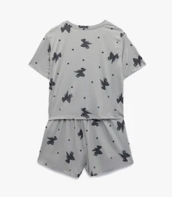 Koton Shorts Pajama Set gray New
